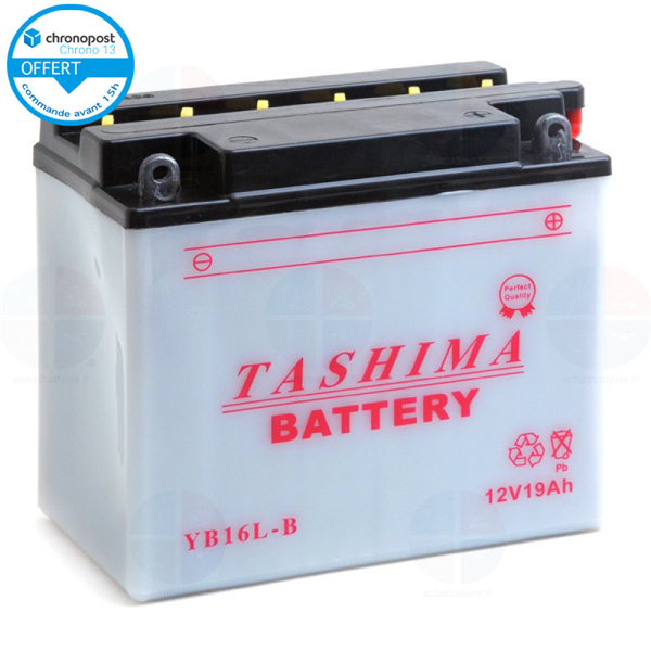 Batterie Moto YB16L-B 12V 19ah 190A TASHIMA , Batterie Pour Moto, Quad ...