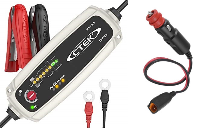 Pack chargeur intelligent CTEK + Adaptateur Allume cigare 12V