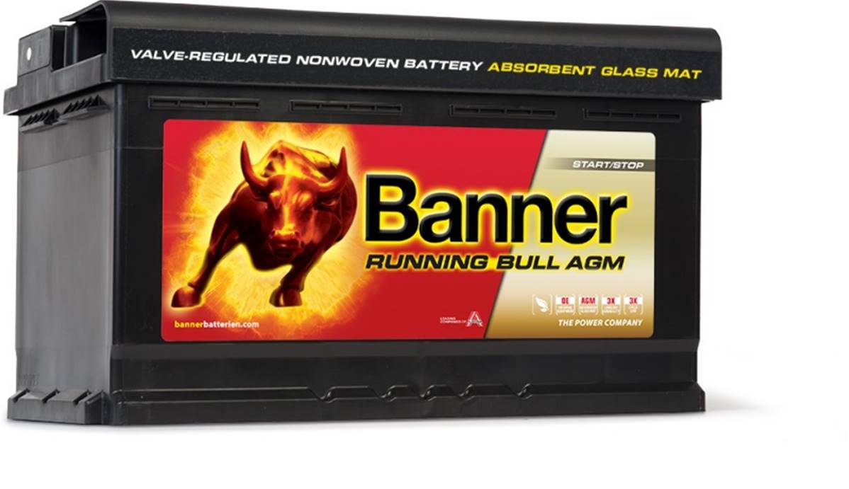 Batterie Plomb AGM Banner 58001 Running 12V 80Ah 800A