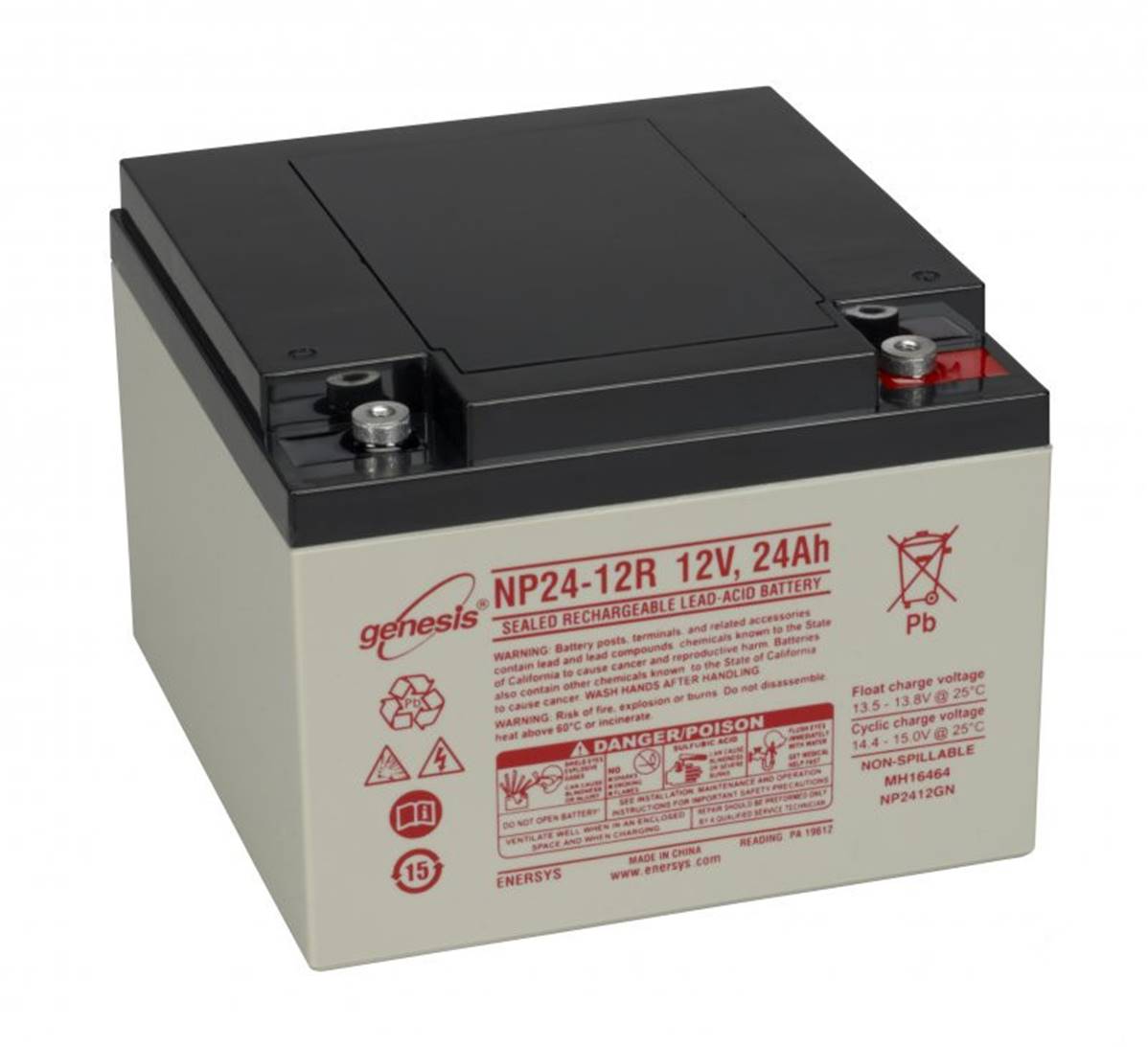 Batterie NPX80-12 12v 20ah Genesis AGM VRLA TEV 12210