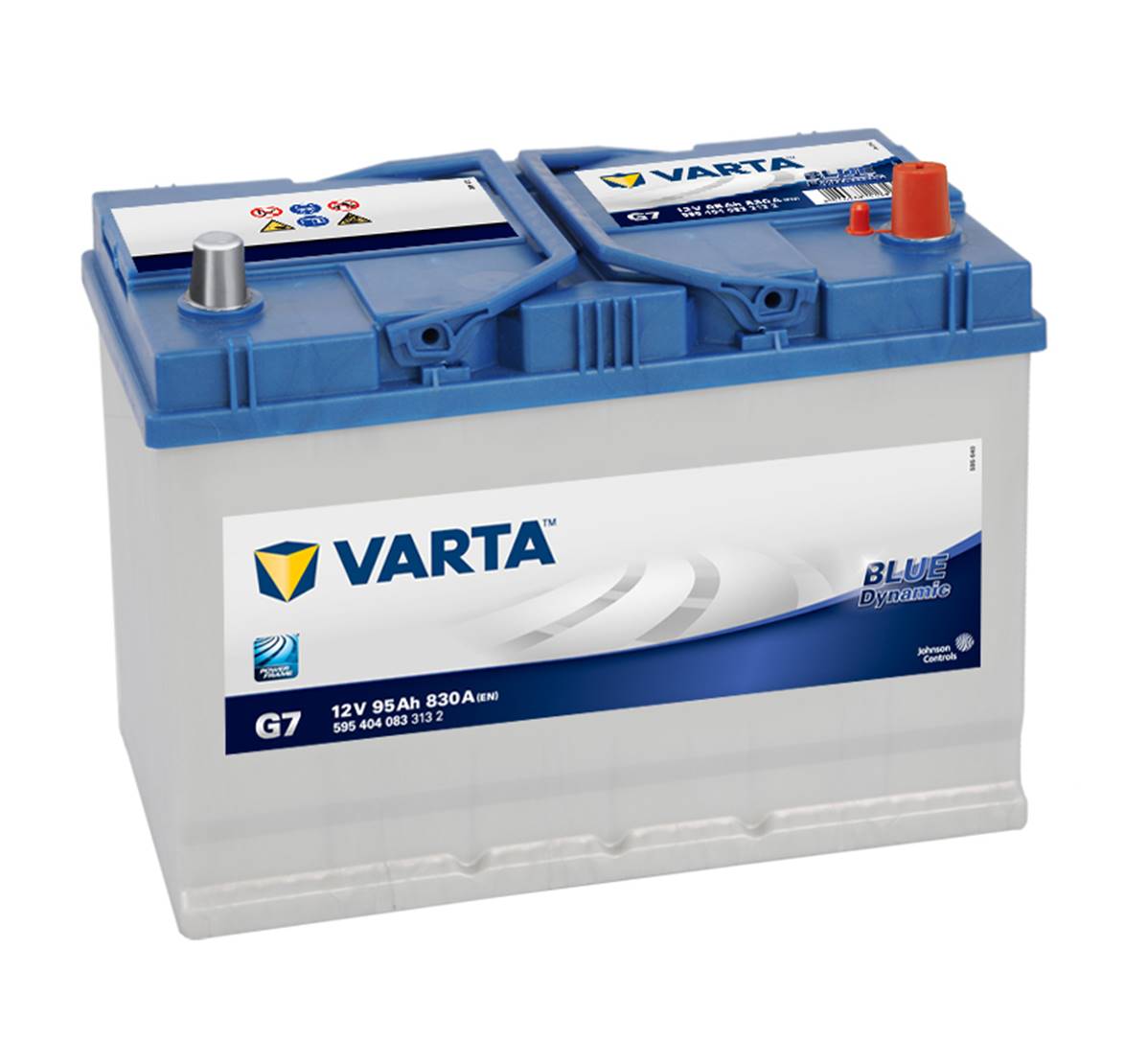 Batterie auto G7 12V 95/830 VARTA Blue dynamic, batterie de