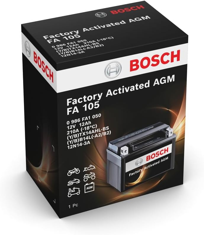 Bosch M4 F34 YB14L-A2 12V 14Ah Batteria per Moto