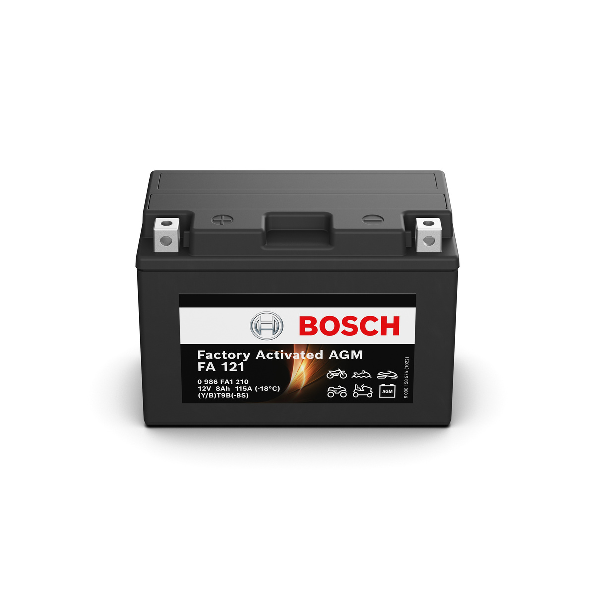 Batería Moto Bosch YT9B-BS 12V-9Ah